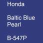 Preview: Honda, Baltic Blue Pearl, B-547P.